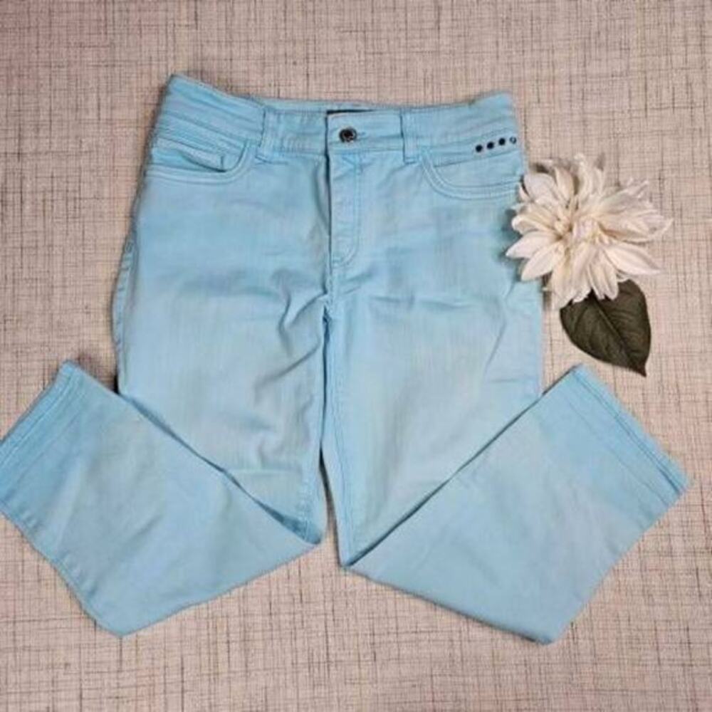 5/$25 Chicos So Slimming Womens Light Blue Denim‎ Jeans Size 0.5 Small 6